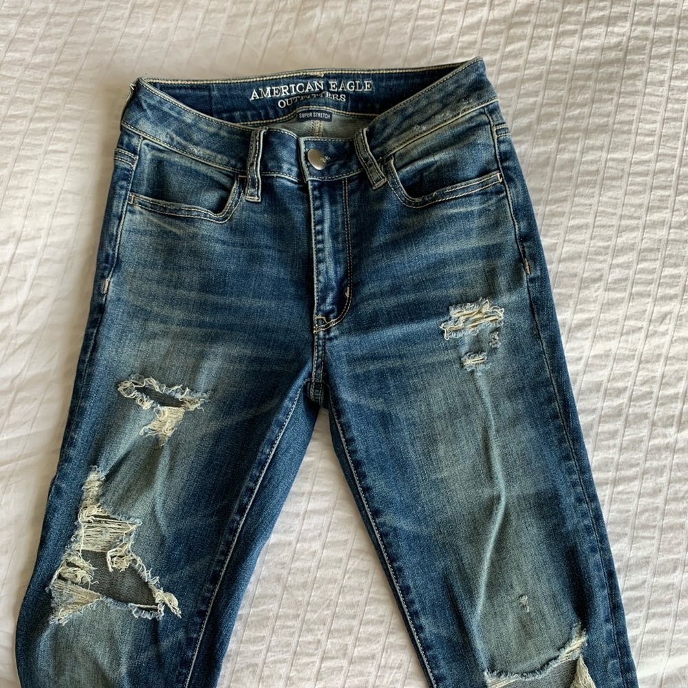 Blue American Eagle Skinny Jeans